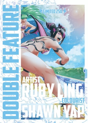 Image of Original Art Published Cover: 2026 STREET FIGHTER swimsuit special #1 virgin variant// Ruby Ling