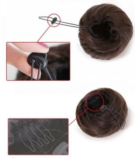 Image of ANNA CLIP ON HAIR BUN
