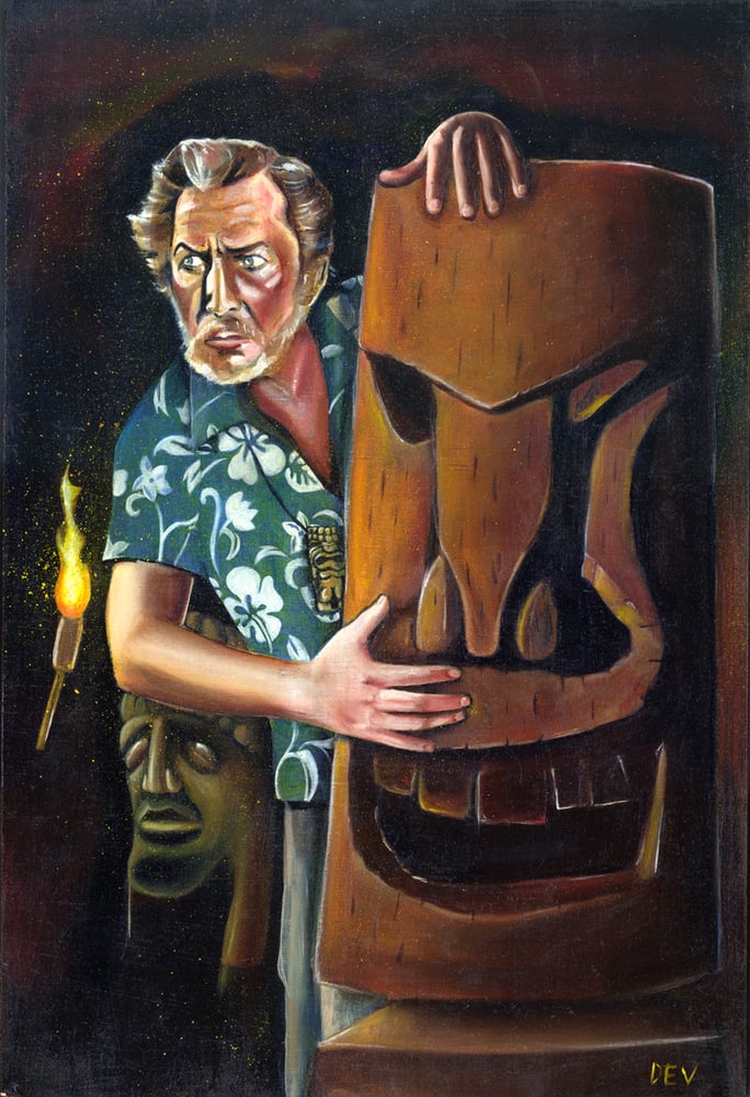 Image of Vincent Price In the Tiki Caves (Fine Art Print)