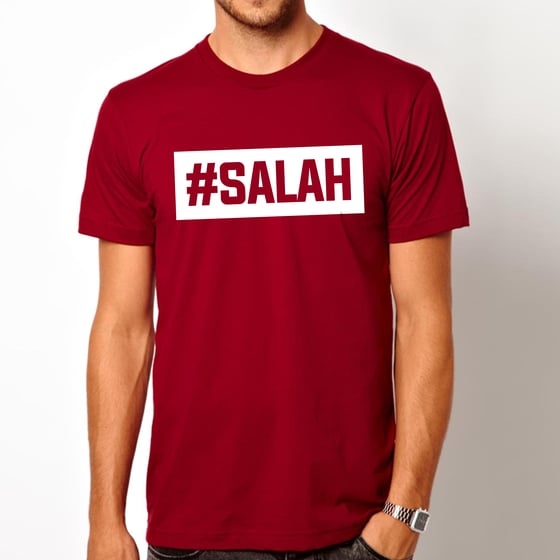 Image of #Salah T-Shirt - Cardinal Red