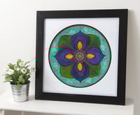 Image 1 of "Spiritual awakening"- Purple Lotus Bud Archival Paper Print (unframed)