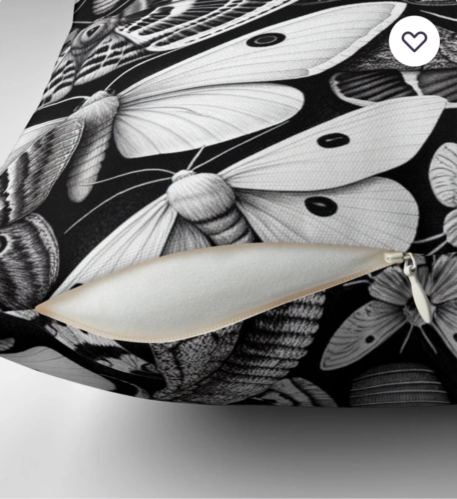 Image of MOTH 20x20 THROW PILLOW COVER