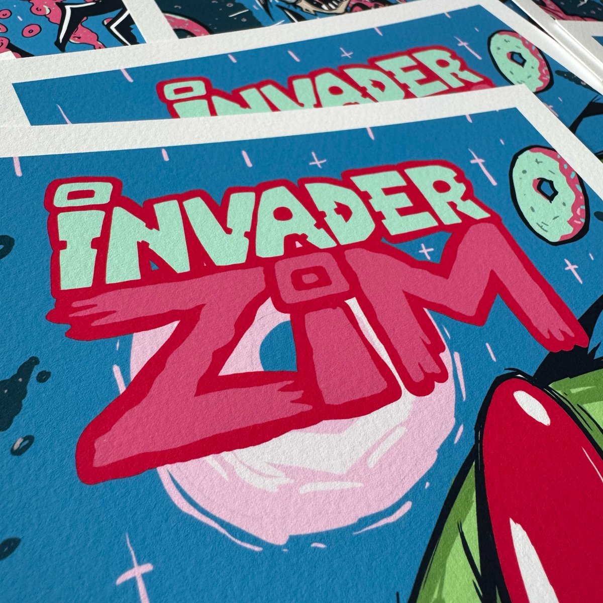 Image of INVADER ZIM Doughnuts Cover Print (signed)