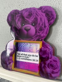 Purple Whispers Love Bear Frame