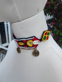 Image 2 of Festie choker -beaded / coins