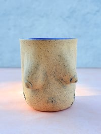 Image 5 of Cobalt and Buff Titty Tumbler No. 01
