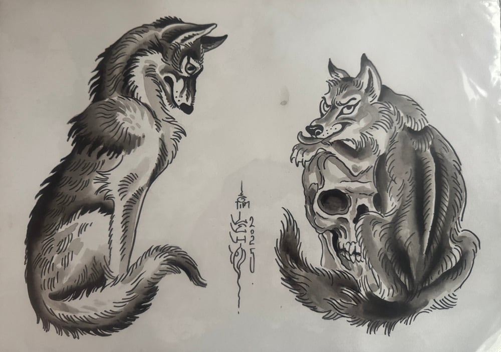 Image of Tim Lehi “Reapers & Wolves #112” Original Art