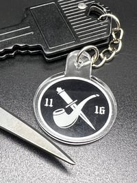 Image 2 of KNIFE & PIPE KEYCHAIN 