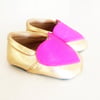 Gold Heart loafers 