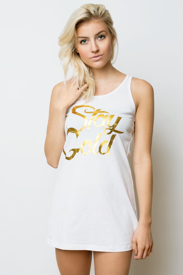 Image of Stay Gold Tank (girls)