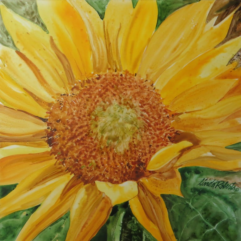 Image of "Sunflower" original watercolor