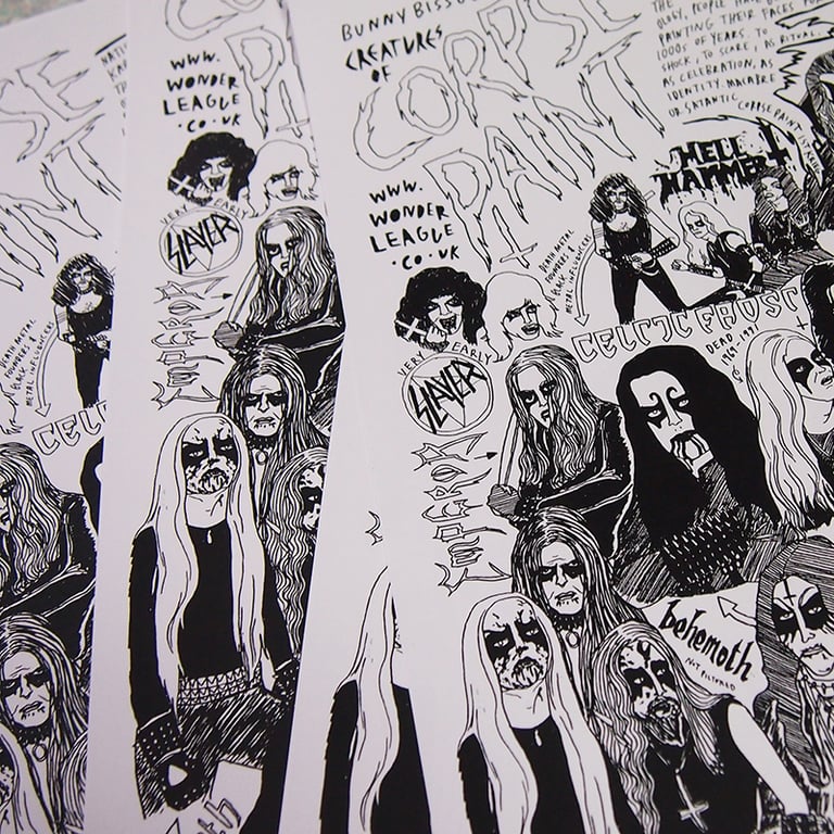 CORPSEPAINT CREATURES PRINT - BUNNY BISSOUX Image 3