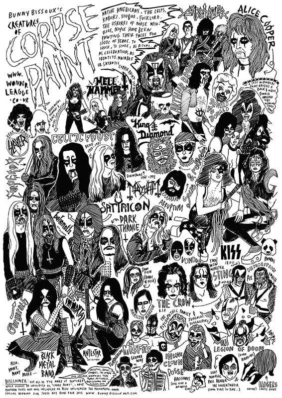 CORPSEPAINT CREATURES PRINT - BUNNY BISSOUX Image 5