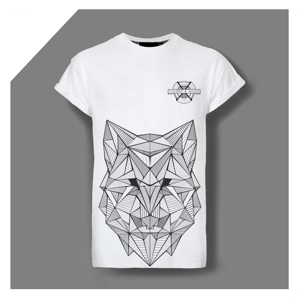 Image of LARGE PRINT GEO WOLF + CHEST LOGO
