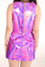 Image of Made To Order - Pink Holographic 2 Piece Motel Set