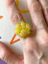 Image 1 of Glitter Paw Resin Ring