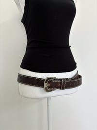 Image 2 of Vintage dark brown belt 