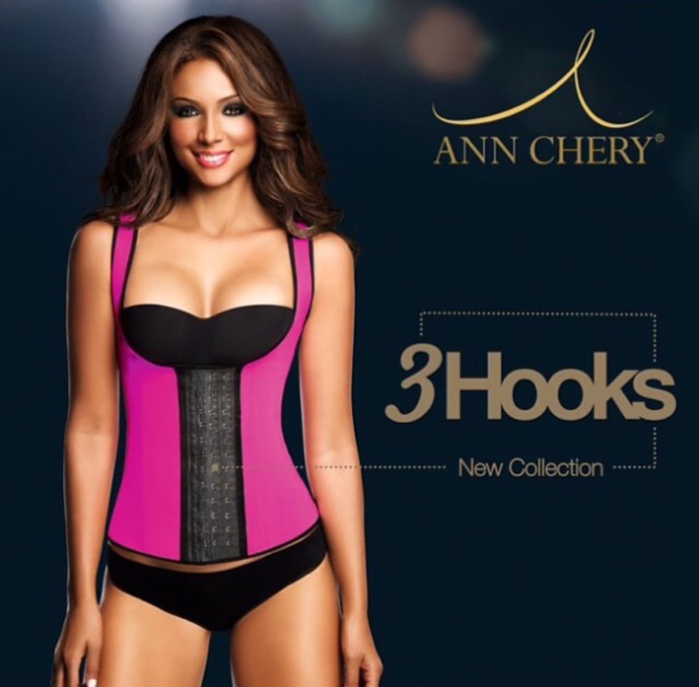 Image of PINK 3 ROW VEST SPORT SHAPER 