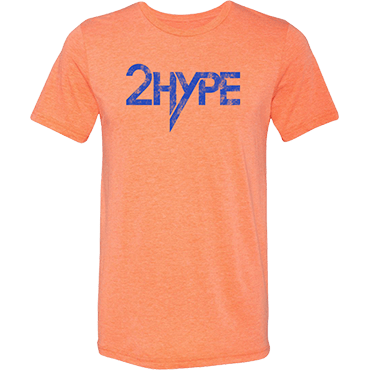 Image of 2 Hype Tri-Blend T-Shirt (Tangerine Orange)