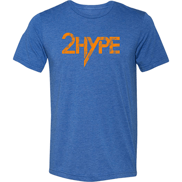 Image of 2 Hype Tri-Blend T-Shirt (Washed Navy)