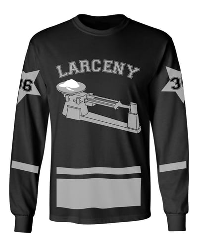 Image of Fish-scale Long sleeve T shirt front