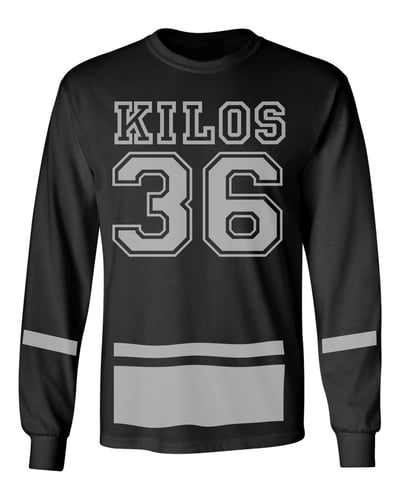 Image of Fish-scale Long sleeve T shirt back
