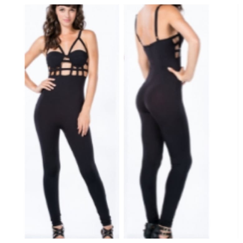Image of Caged Front Jumpsuit
