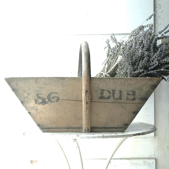 Image of Vintage french wooden caddy
