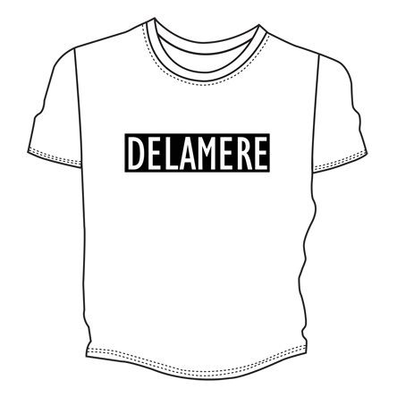 Image of Delamere Logo Tee 1 (White)