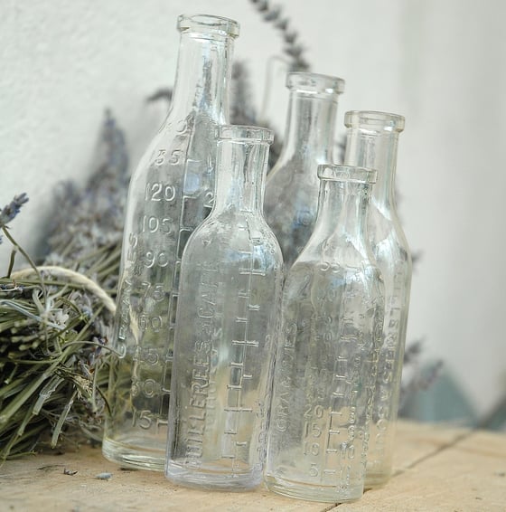Image of VINTAGE FRENCH MEASURING BOTTLES