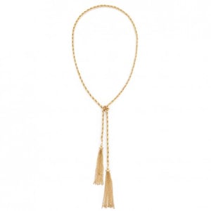 Image of Gold Rope Tassel Necklace