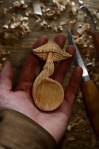 Image 4 of Cherry Wood Mushroom Scoop 