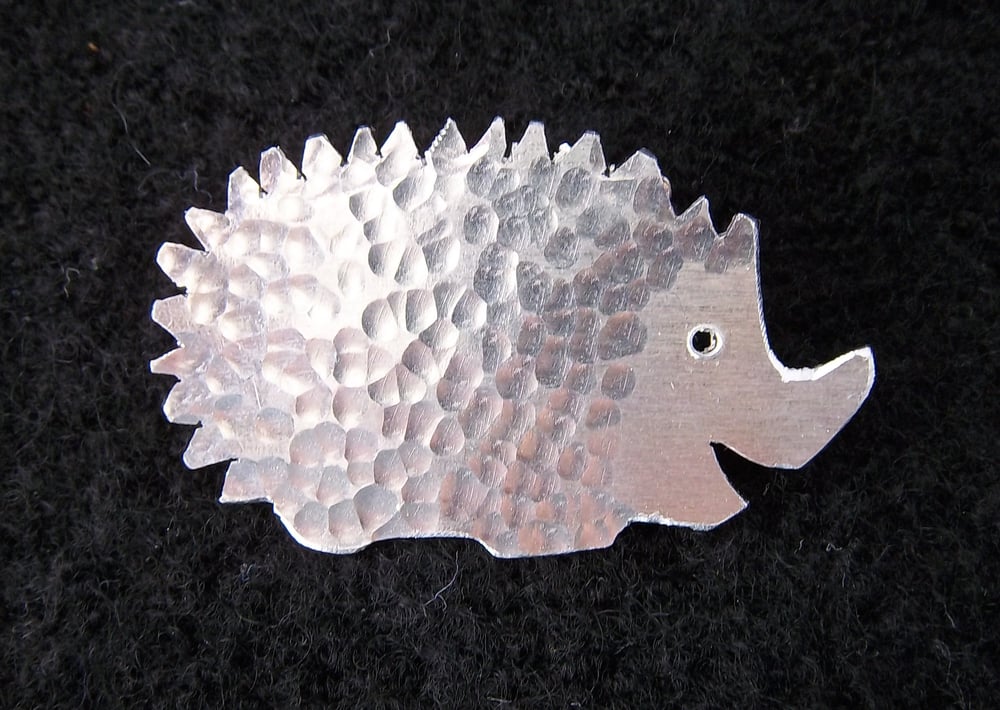 Image of Hedgehog brooch or necklace.