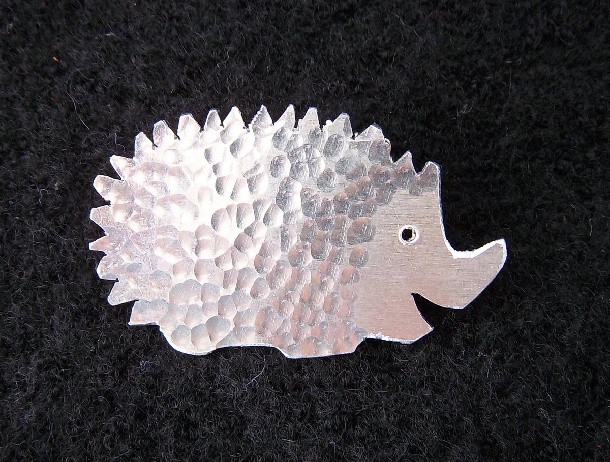 Image of Hedgehog brooch or necklace.