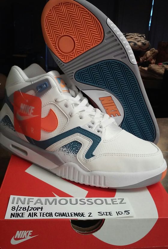 Image of New Nike Air Tech Challenge 2 "Clay Blue" size 10.5