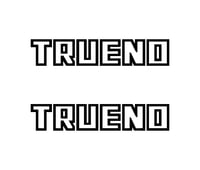 AE86 TRUENO side moulding decals X2.