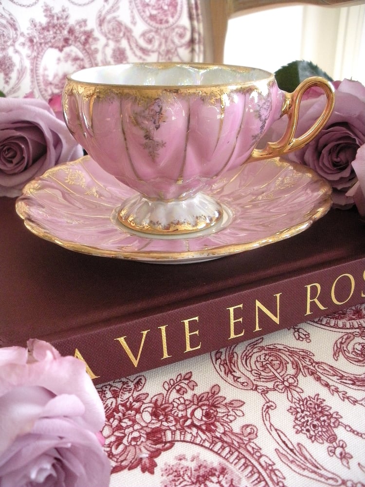 Image of Hand Painted Tea Cup