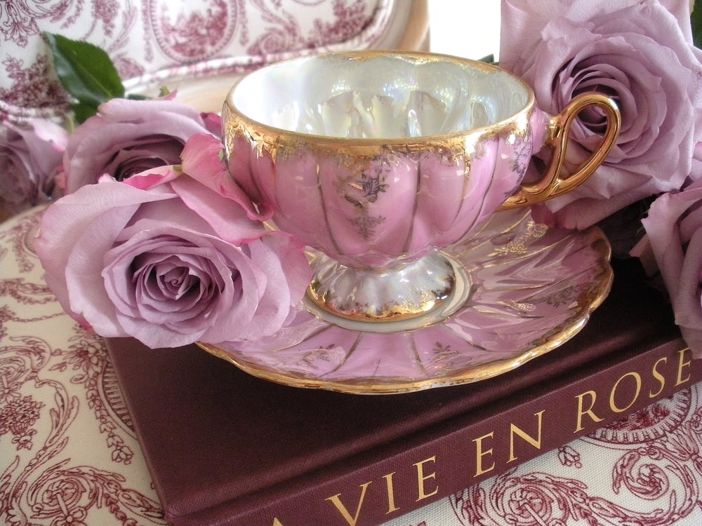 Image of Hand Painted Tea Cup