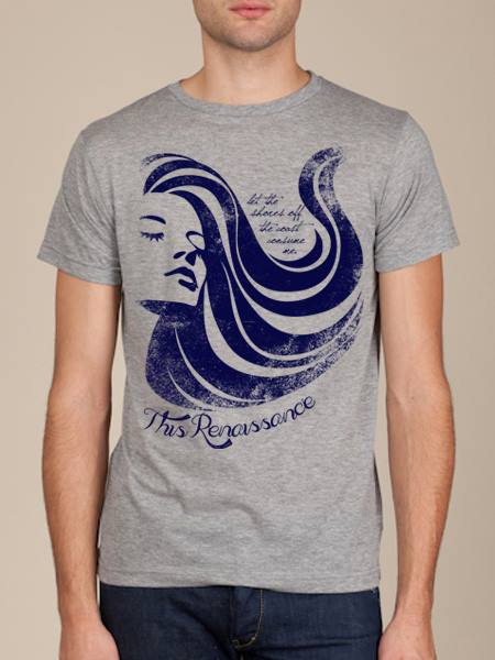 Image of "Let The Shores Off The Coast Consume Me" Heather Grey Tee
