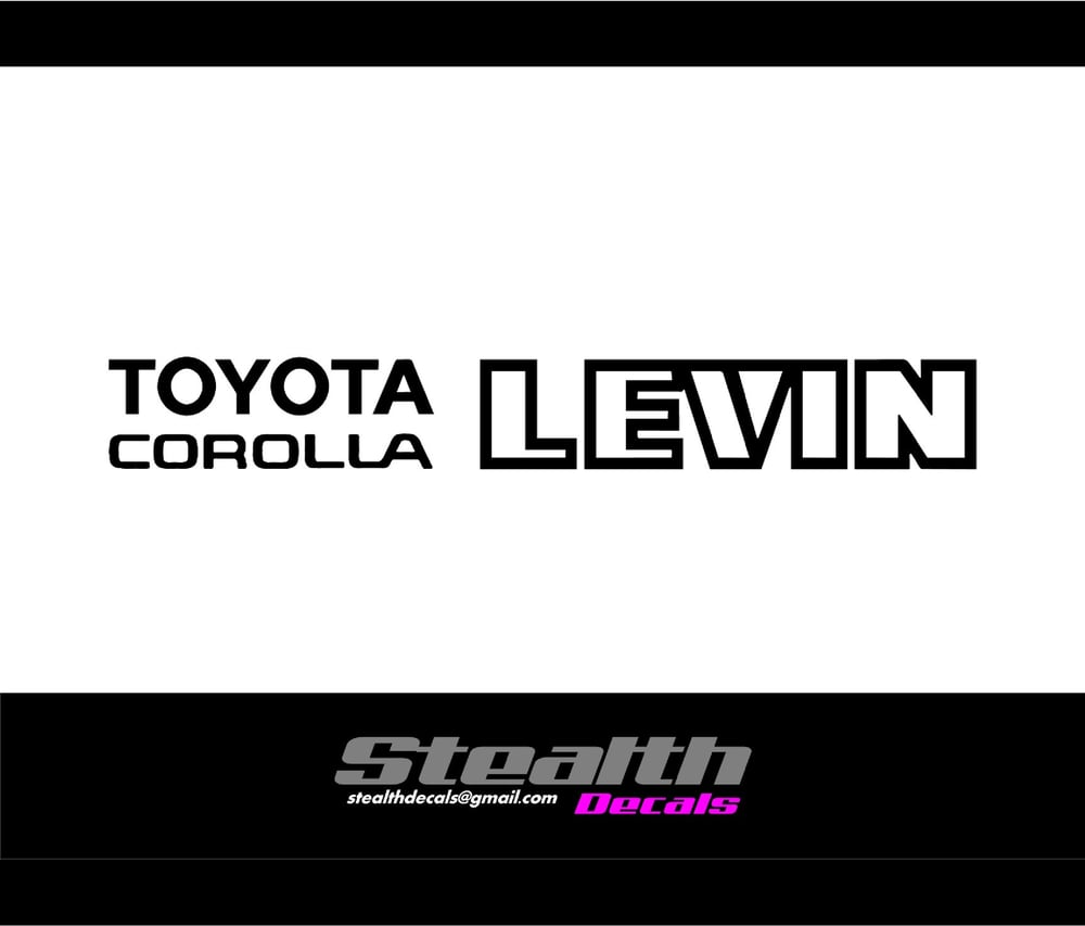 Image of AE86 LEVIN Rear hatch decal