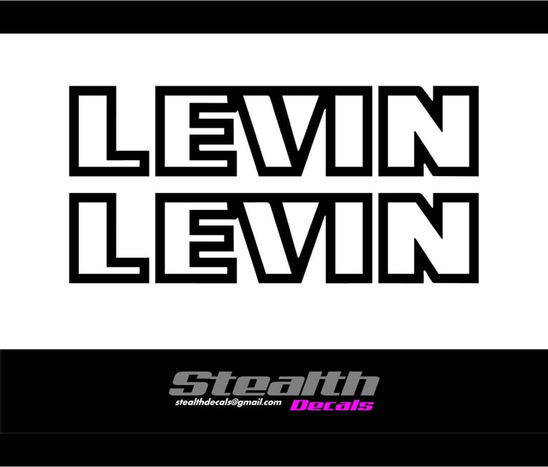 Image of AE86 LEVIN Side moulding decals X2