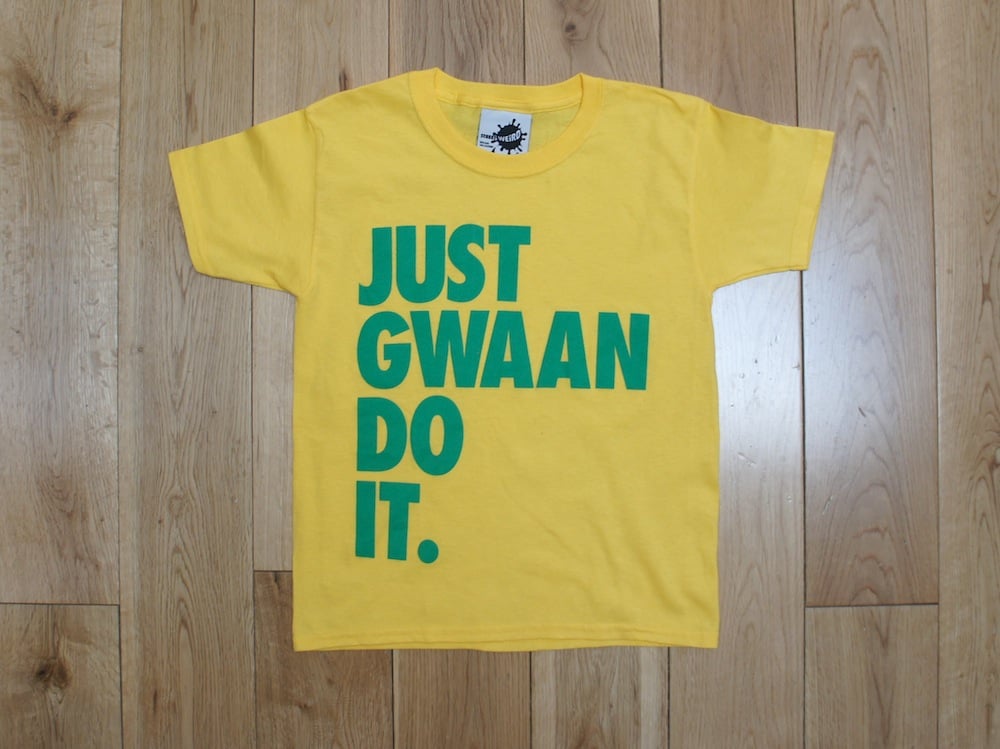 Image of JUST GWAAN DO IT KIDS T-Shirt  YELLOW