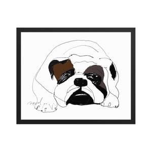 Image of BULLDOG FRAMED ART