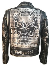 Image 2 of  Evil Eyes Custom Leather Jacket  