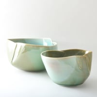 Image 3 of large porcelain dart bowl - jade