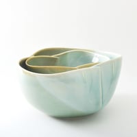 Image 1 of large porcelain dart bowl - jade