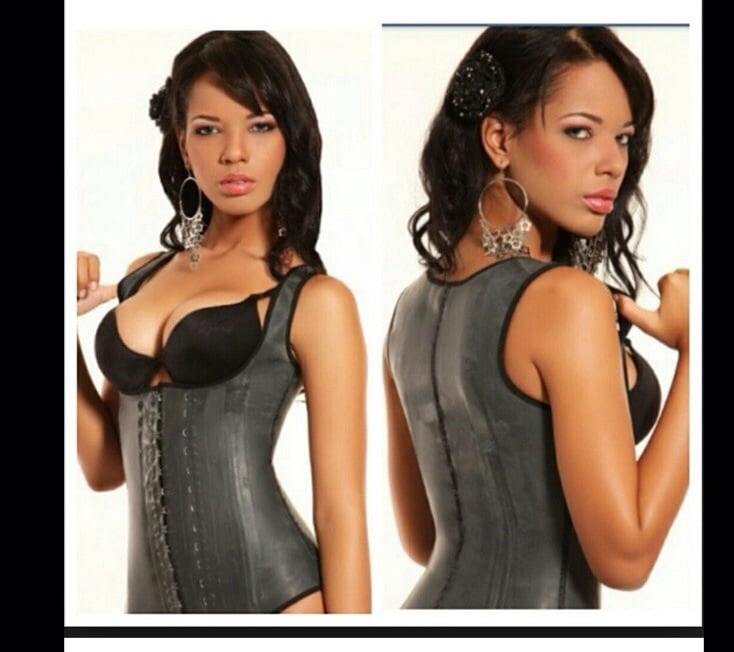 Ann Chery Latex Thick Strap Vest Pretty N Pink 5 Star Boutique