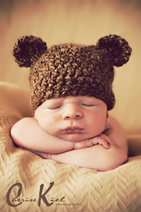 Image of Charlie Ted E Bear, Newborn, Photo Prop