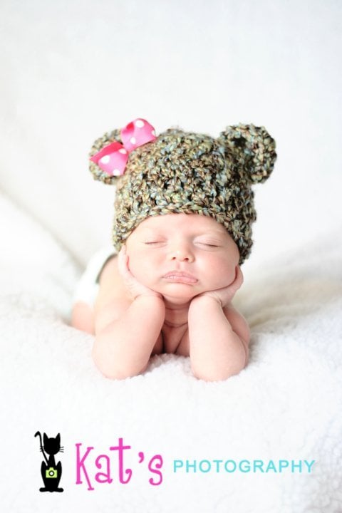 Image of Chunky Ted E Bear, Newborn, Photo Prop