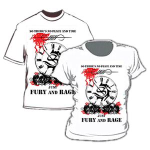 Image of Camiseta Masculina / Men's T-Shirt - Fury and Rage (white)